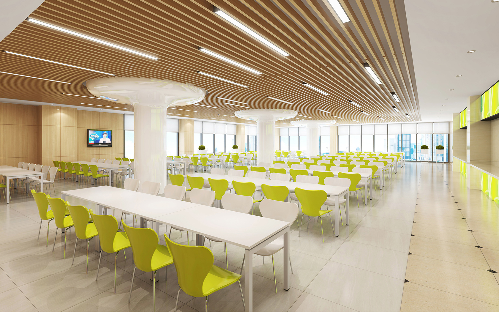 飯?zhí)眉揖?><p>&nbsp;1.優(yōu)雅設(shè)計(jì)提升舒適感</p><p>&nbsp;家具的設(shè)計(jì)直接影響著學(xué)生的用餐氛圍?，F(xiàn)代、簡(jiǎn)約的設(shè)計(jì)風(fēng)格可以提升視覺(jué)愉悅感，而符合人體工學(xué)的座椅和桌子則保障舒適度。舒適的用餐環(huán)境能夠有效緩解學(xué)生的疲勞，讓用餐成為一天中放松的時(shí)刻。</p><p>&nbsp;2.靈活布局支持社交互動(dòng)</p><p>&nbsp;靈活可調(diào)的家具布局能夠促進(jìn)學(xué)生間的互動(dòng)和交流。長(zhǎng)桌和開(kāi)放式座位安排為小組討論和社交活動(dòng)提供了便利，同時(shí)單獨(dú)的小桌設(shè)置也適合希望獨(dú)處的學(xué)生。這樣的多樣化布局可以滿(mǎn)足不同需求，從而提升學(xué)生的用餐體驗(yàn)。</p><p>&nbsp;3.耐用材料保障安全衛(wèi)生</p><p>&nbsp;飯?zhí)眉揖呤褂媚陀们乙子谇鍧嵉牟牧?，能夠確保安全衛(wèi)生的用餐環(huán)境。不易損壞和抗菌的材料不僅降低了維護(hù)成本，還能有效防止細(xì)菌滋生，保障學(xué)生健康。</p><p>&nbsp;4.趣味設(shè)計(jì)營(yíng)造愉悅氛圍</p><p>&nbsp;運(yùn)用色彩豐富、造型新穎的家具設(shè)計(jì)，可以有效營(yíng)造輕松愉悅的用餐氛圍。趣味性的設(shè)計(jì)能夠激發(fā)學(xué)生的創(chuàng)造力和想象力，讓用餐空間更加吸引人，成為學(xué)生們喜歡停留的地方。</p><p>&nbsp;5.科技融入提升便捷性</p><p>&nbsp;現(xiàn)代化的飯?zhí)眉揖哌€可以結(jié)合科技元素，如內(nèi)置充電插座、無(wú)線網(wǎng)絡(luò)或智能點(diǎn)餐系統(tǒng)，這些設(shè)計(jì)可以極大地提升學(xué)生的用餐便捷性，使飯?zhí)眉揖卟粌H僅是提供用餐的設(shè)施，更成為日常學(xué)習(xí)生活的一部分。</p><p>&nbsp;結(jié)論</p><p>&nbsp;學(xué)校飯?zhí)眉揖叩脑O(shè)計(jì)和配置，直接影響學(xué)生的用餐體驗(yàn)。通過(guò)精心設(shè)計(jì)的家具，學(xué)?？梢詾閷W(xué)生提供一個(gè)舒適、安全和充滿(mǎn)活力的用餐環(huán)境。這不僅有助于學(xué)生的身心健康，也提升了他們的整體學(xué)習(xí)體驗(yàn)。合理的家具配置是學(xué)校提高教育服務(wù)質(zhì)量，營(yíng)造良好學(xué)習(xí)氛圍的一項(xiàng)重要舉措。</p> 		</div>
		<div   id=